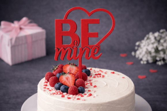 3D BE Mine Cake Topper – Valentine Heart: A Bold 3D Print