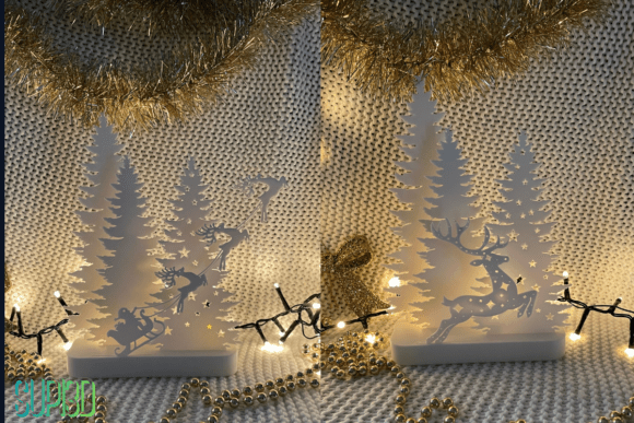 3D Modular Christmas Decoration Stand: Festive Holiday Display