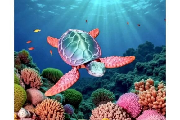 3D Printed Articulated Sea Turtle: A Splash of Ocean Magic