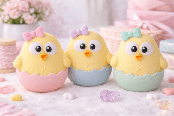 Adorable Baby Chick Figurine STL 3D Model for Easter