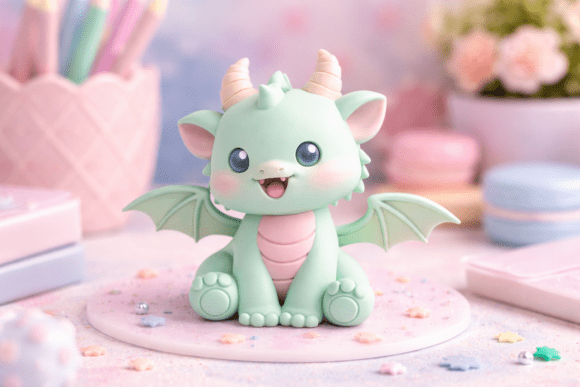 Baby Dragon STL – Fantasy Dragon 3D Printable Figurine