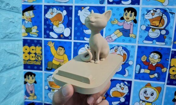 Cat Phone Holder 3D Printable Stl Model