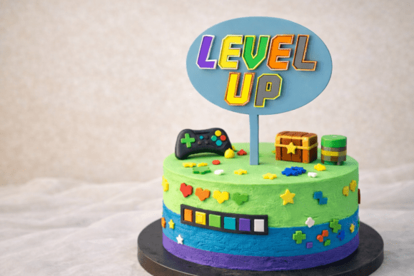 Celebrate Milestones with a Bold 3D Gaming Cake Topper