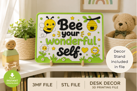 Charming Kids Decor: 3D Print Your Own Cute Bee STL