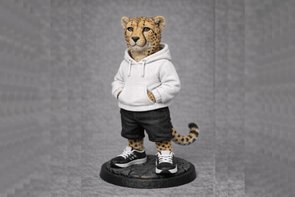 Cool Cheetah 3D Print: A Striking Decorative Piece