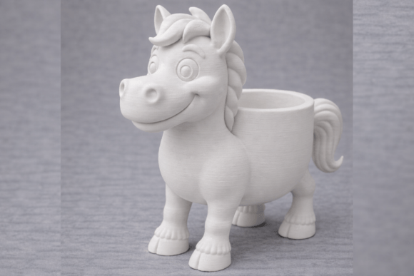 Cute Pony Planter 3D Print: A Charming Decor Project