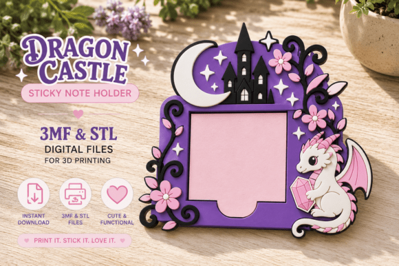 Dragon Sticky Note Holder 3D Print
