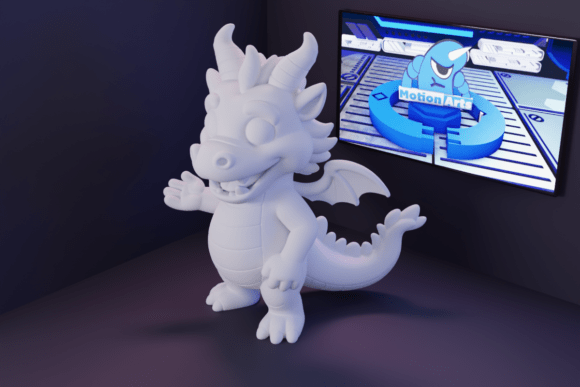 Enchanting 3D Cartoon Dragon for Magical Projects