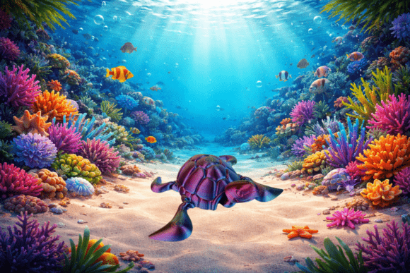 Flexi Sea Turtle STL: A 3D Print Model with Movable Head
