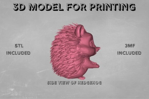Hedgehog 3D Print Model: Woodland Charm for Your Projects