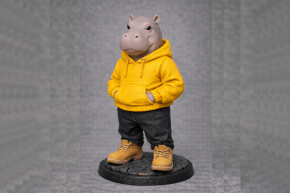 Hip Hippo 3D Print: A Unique Decor & Gift Idea
