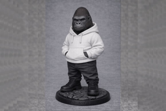 Hoodie Gorilla 3D Print: A Unique Decor & Gift