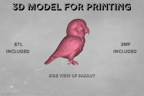 Parrot 3D Model: A Detailed Print-Ready Design