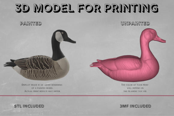 Realistic Canada Goose 3D Print Model: Stunning Detail