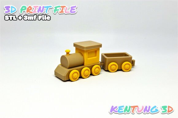 Stylized Train STL: A Cute 3D Printable Toy