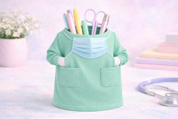 Surgical Scrubs Pen Holder STL: A Unique Desk Organizer