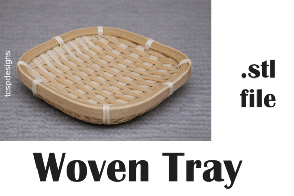 Woven Tray 3d Print: A Unique Decorative & Functional Model